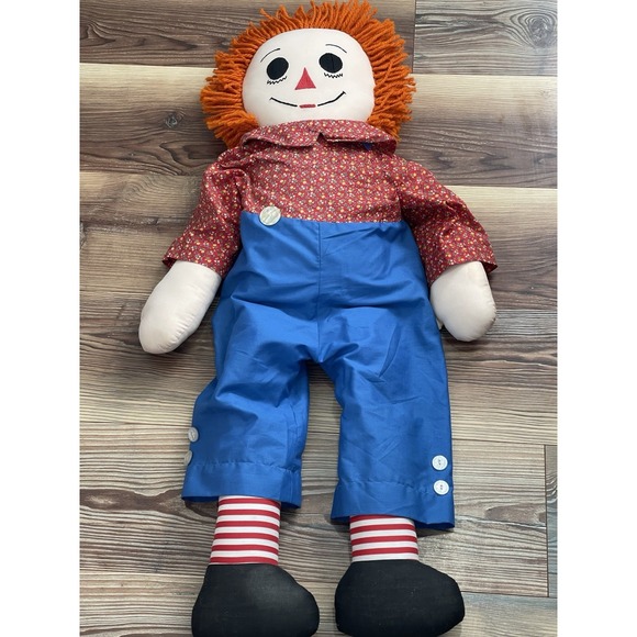 Raggedy Ann Andy Plush 38" - Picture 1 of 6